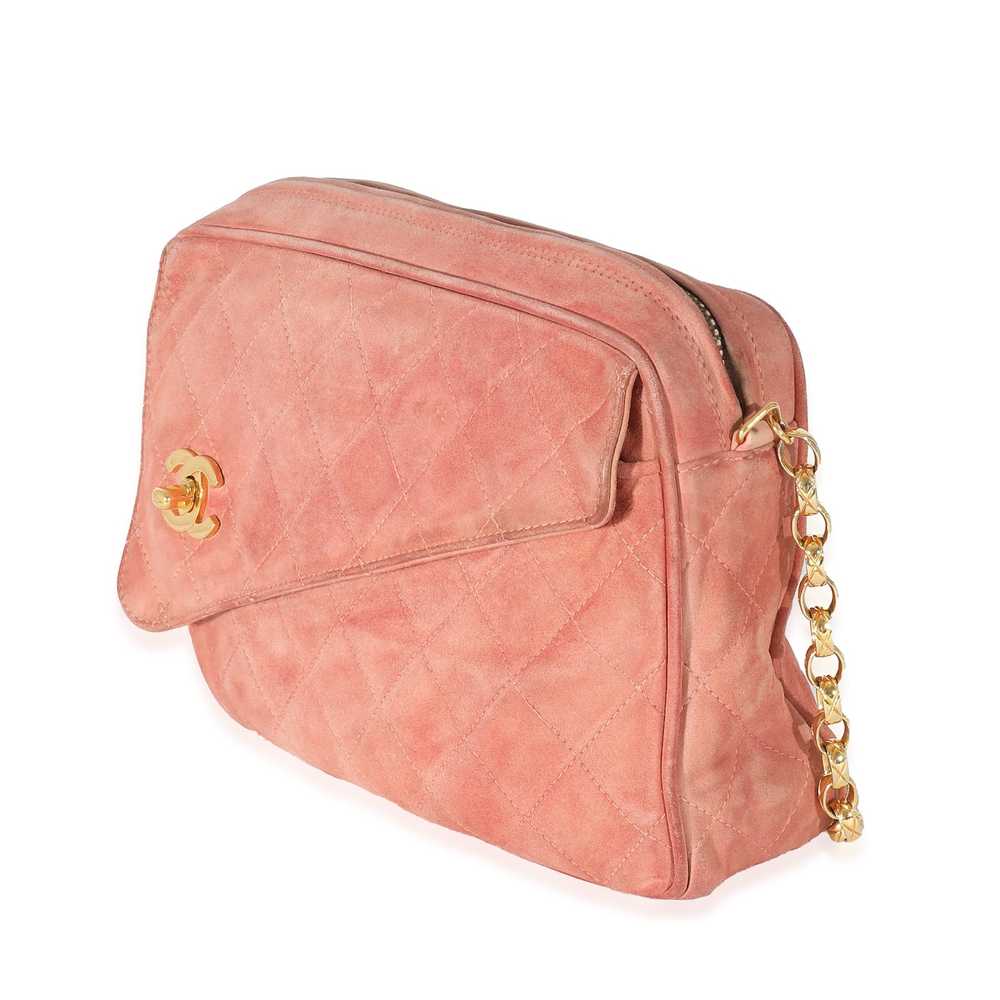 Chanel Chanel Pink Suede Bijoux Chain Camera Bag - image 2