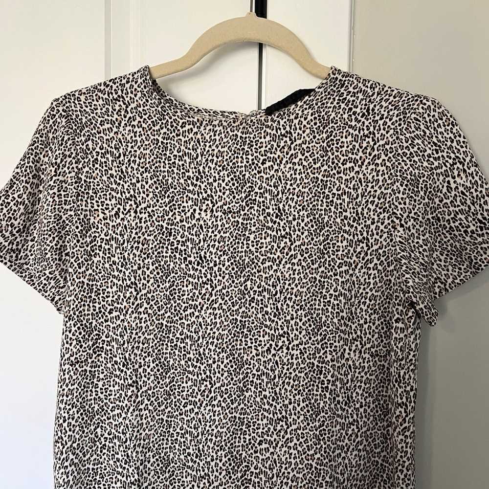 Jenni Kayne Leopard T-Shirt Dress Size Small - image 3