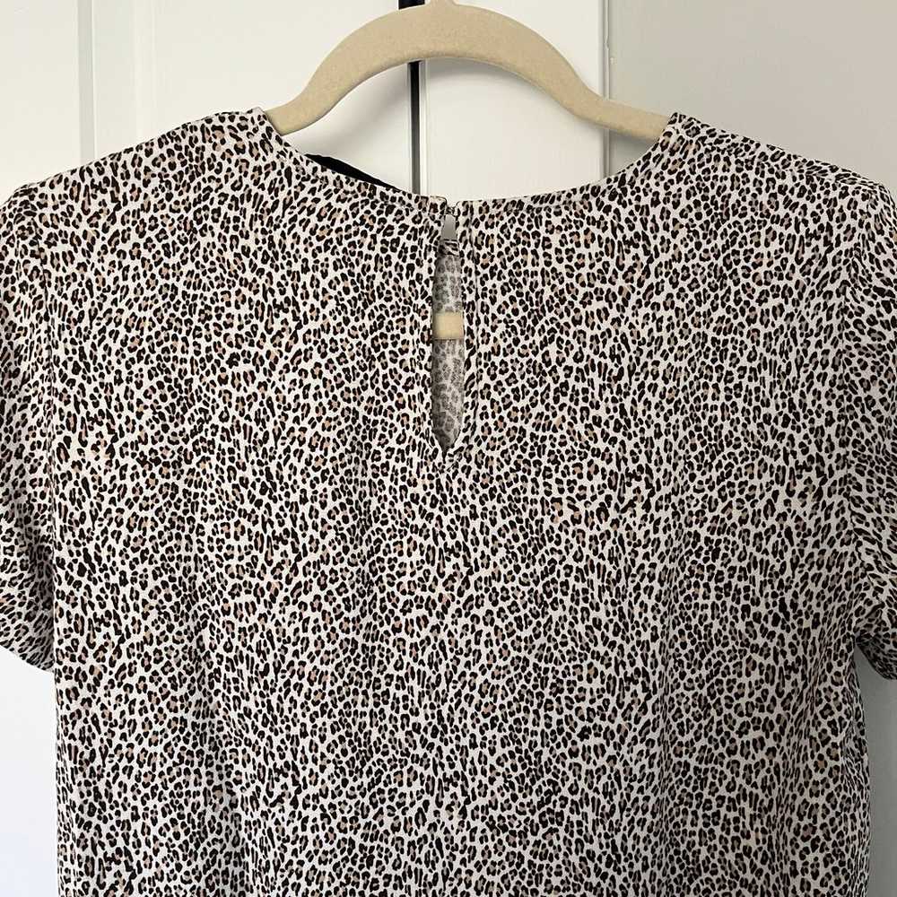 Jenni Kayne Leopard T-Shirt Dress Size Small - image 7