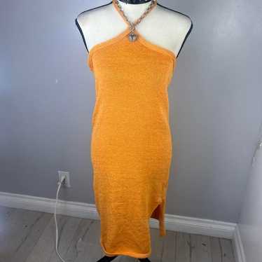 Edit by nine orange halter dress