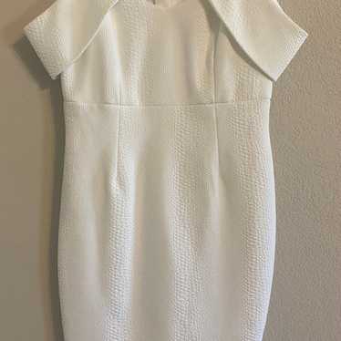 Bardot white midi dresses
