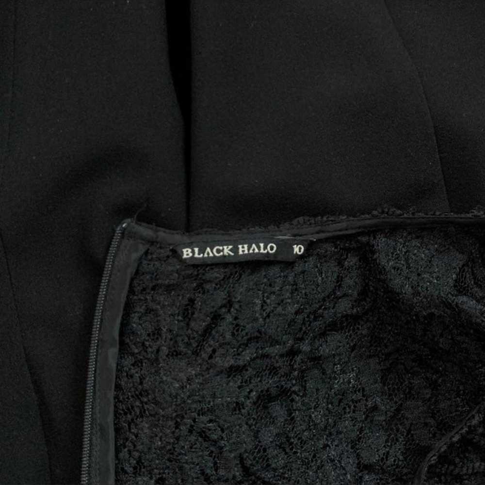 Black Halo lace sheath dress size 10 - image 5