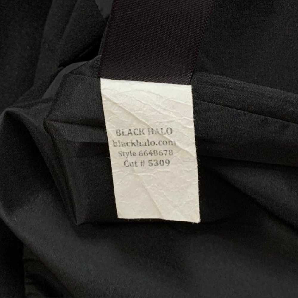 Black Halo lace sheath dress size 10 - image 6