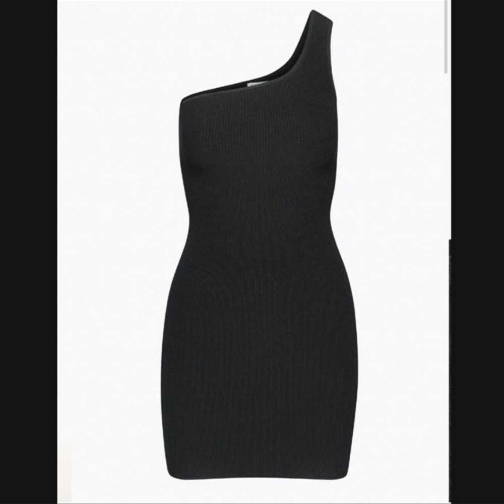 aritzia babaton one shoulder ribbed dress size M … - image 2