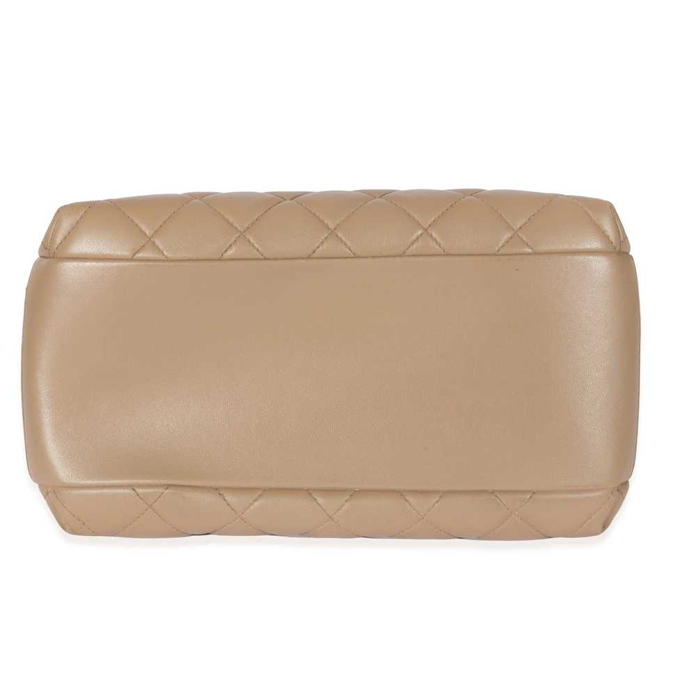 Chanel Chanel Beige Quilted Lambskin CC Trendy Bo… - image 4
