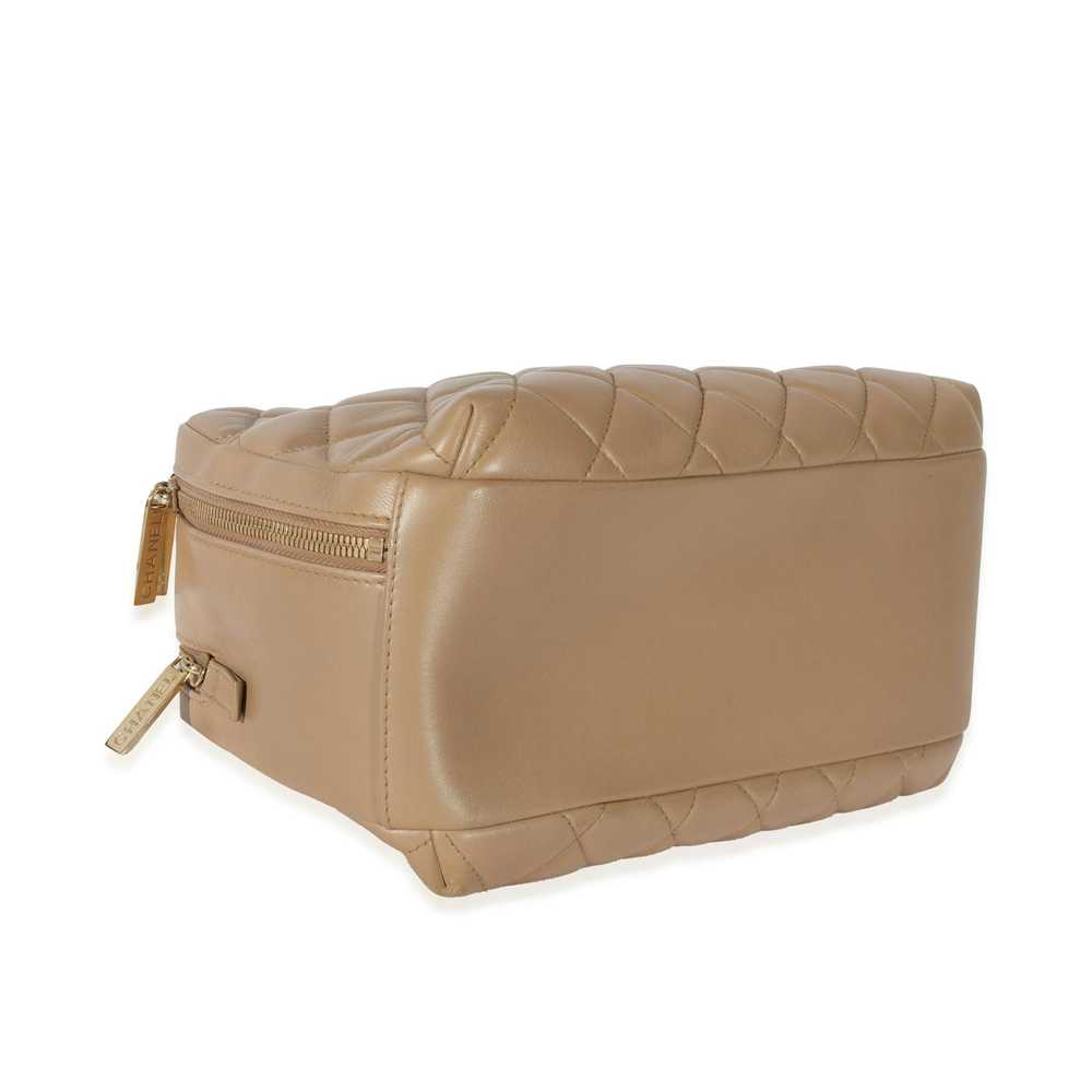 Chanel Chanel Beige Quilted Lambskin CC Trendy Bo… - image 5