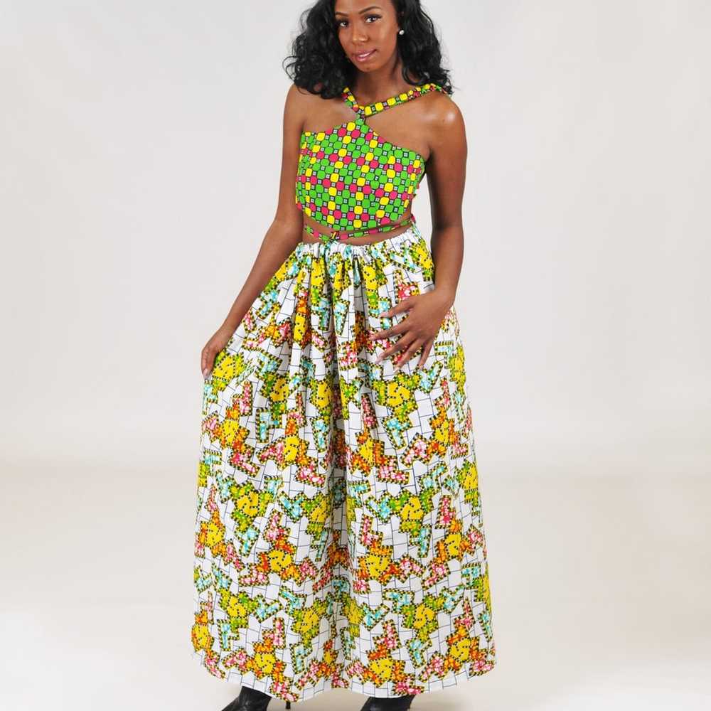 African Print Ankara Mixed Print  Dress - image 1