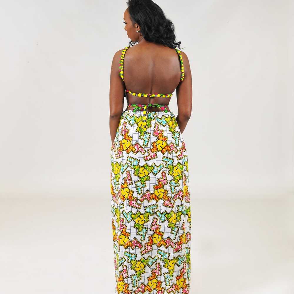 African Print Ankara Mixed Print  Dress - image 2
