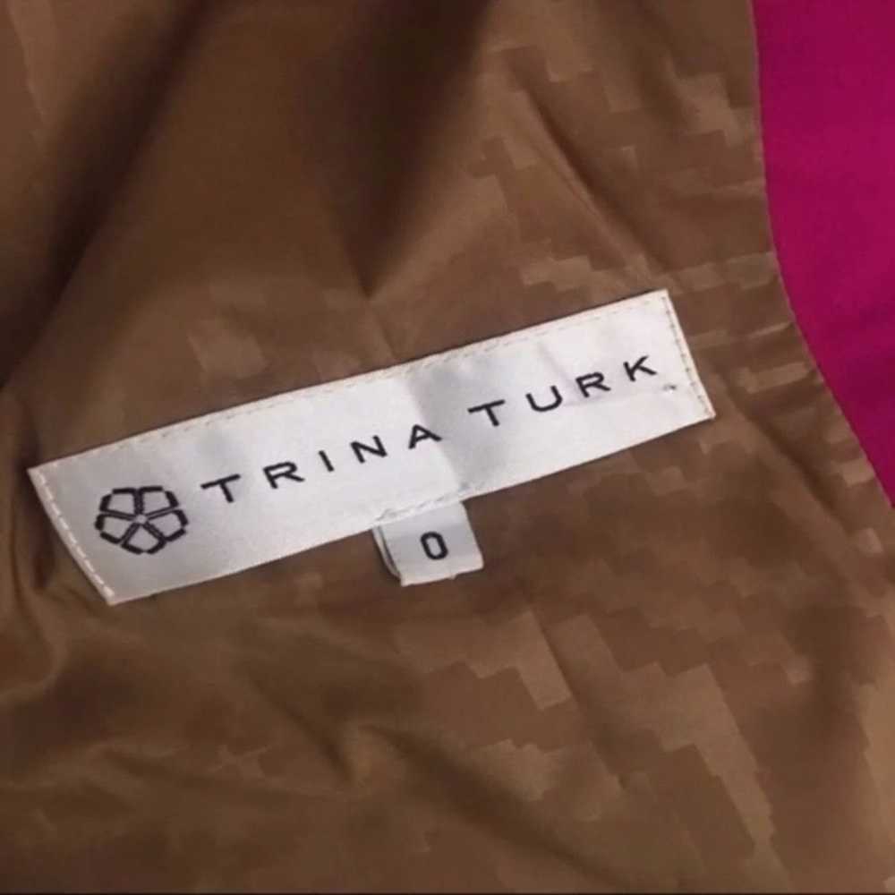 Trina Turk Trina Turk Cap-sleeve Button Down Jack… - image 3