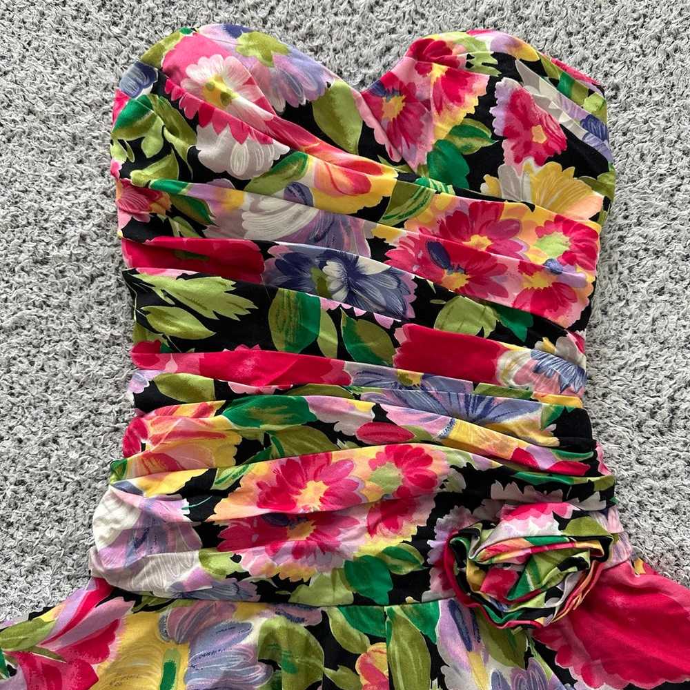 POSITIVELY ELLYN Strapless Flower Print Dress - image 4
