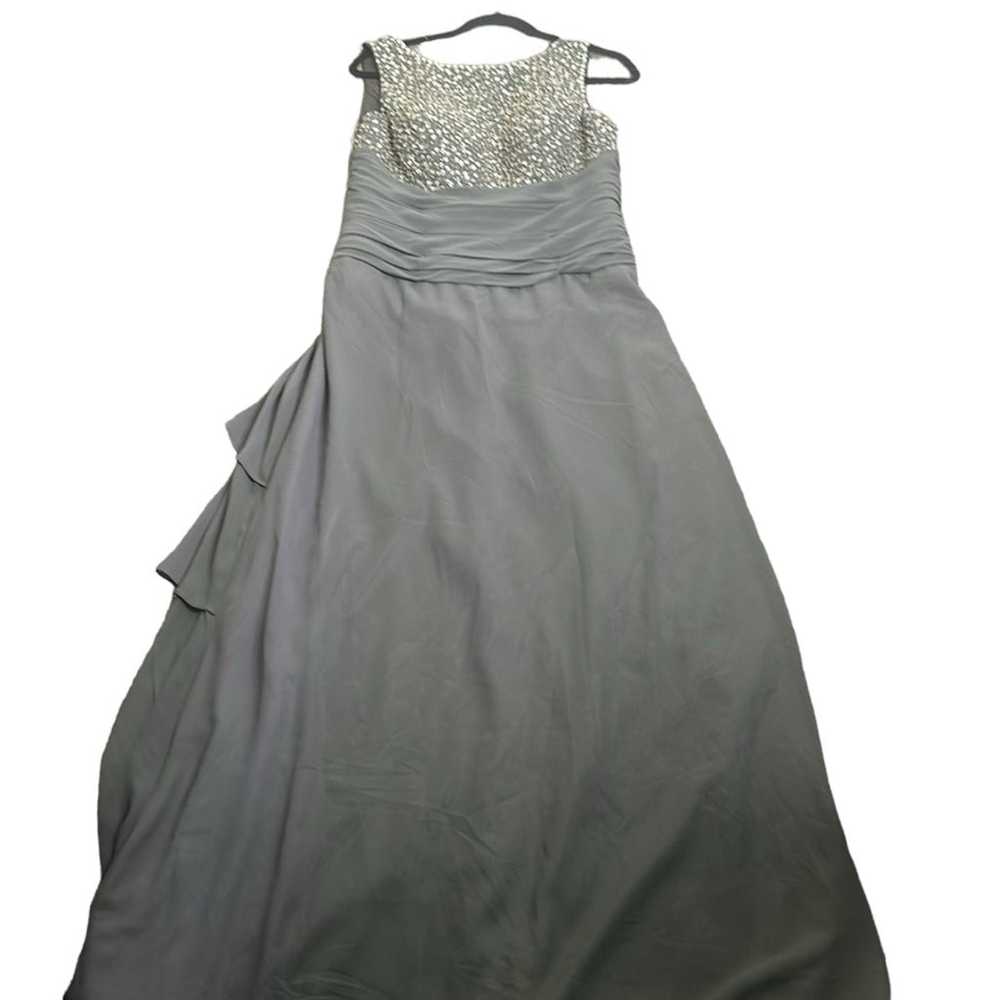 Gray formal sequined maxi dress size medium - image 3