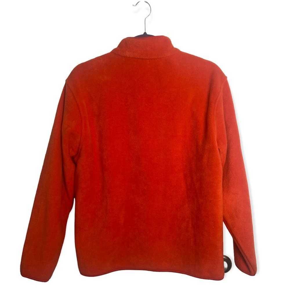 Other Sandra SZ M orange fleece zip up jacket - image 3