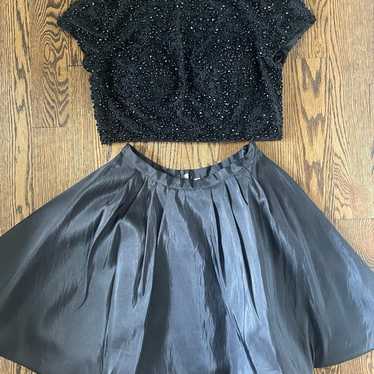 Sherri Hill 2 piece formal dress sequin skirt top… - image 1