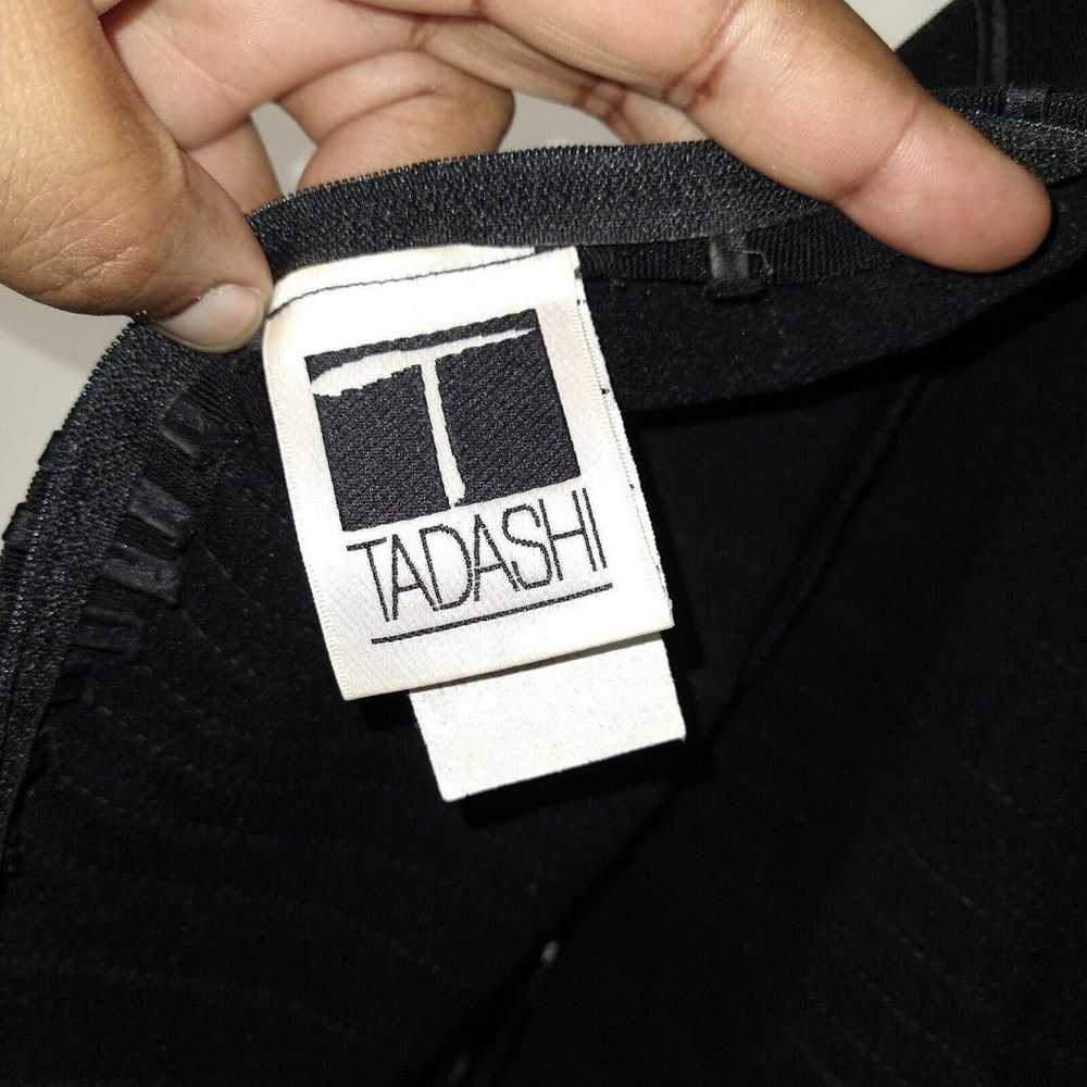 Vintage Tadashi Mesh Satin Square Neck Formal Max… - image 7