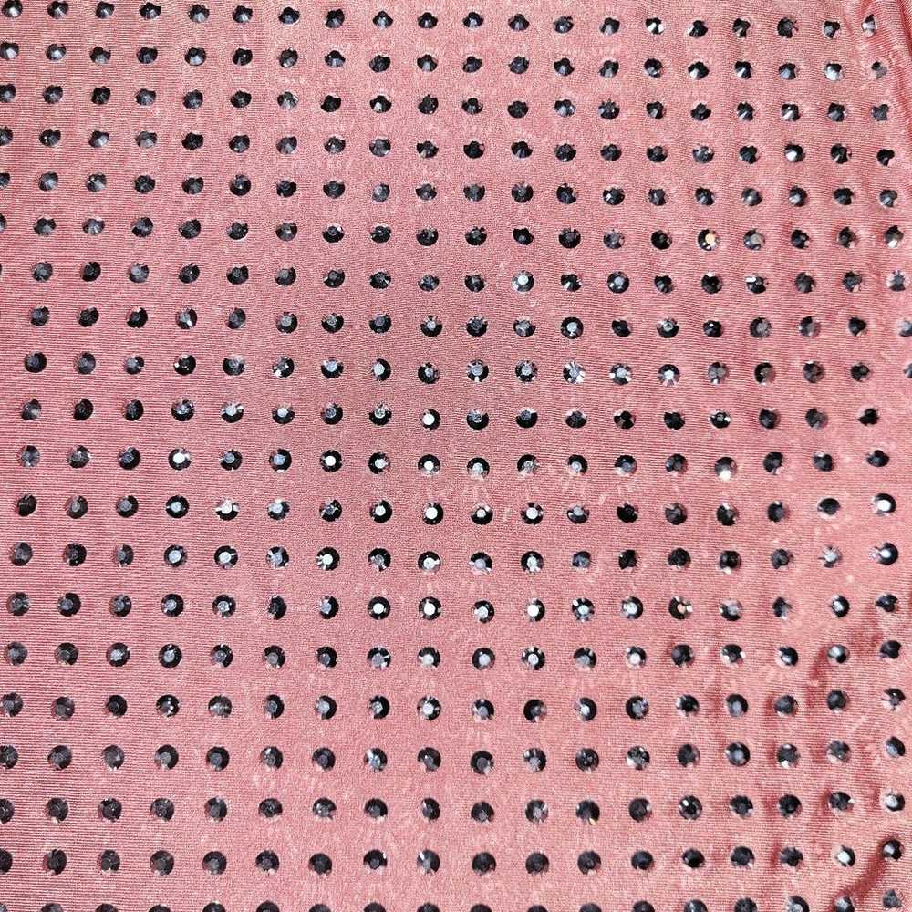 Rhinestone studded mini dress pink - image 5
