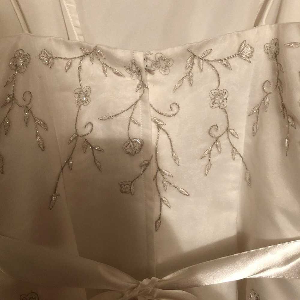 Galina Ivory Dress - David's Bridal sz L - image 4