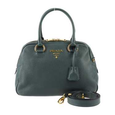 Prada PRADA bag handbag 1BB087 leather SMERALDO g… - image 1
