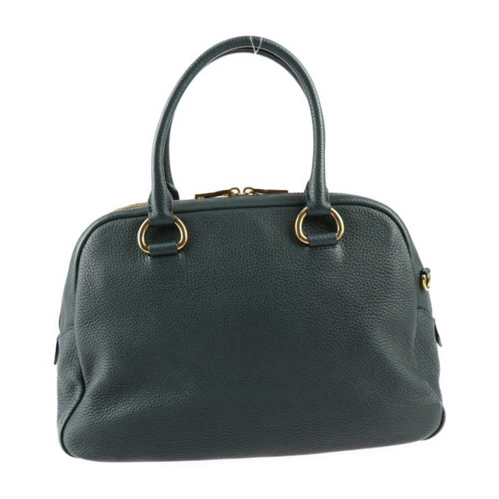 Prada PRADA bag handbag 1BB087 leather SMERALDO g… - image 3