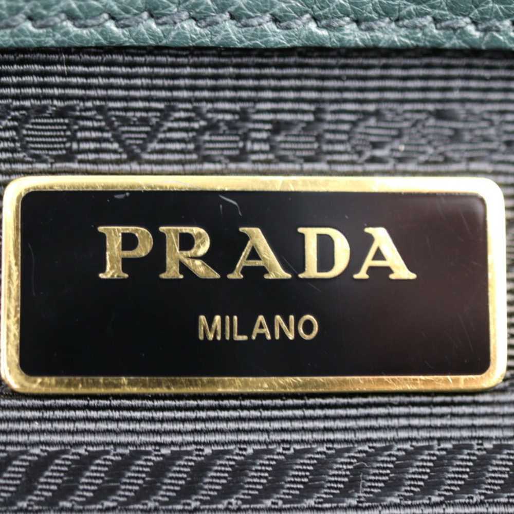 Prada PRADA bag handbag 1BB087 leather SMERALDO g… - image 9