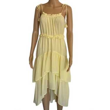 EVIE Chiffon Spaghetti Straps Ruffled Layers Dress - image 1