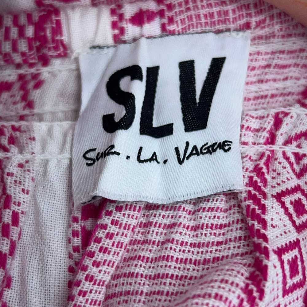 Sur La Vague Womens Size L Dress Pink Tiered Patt… - image 10