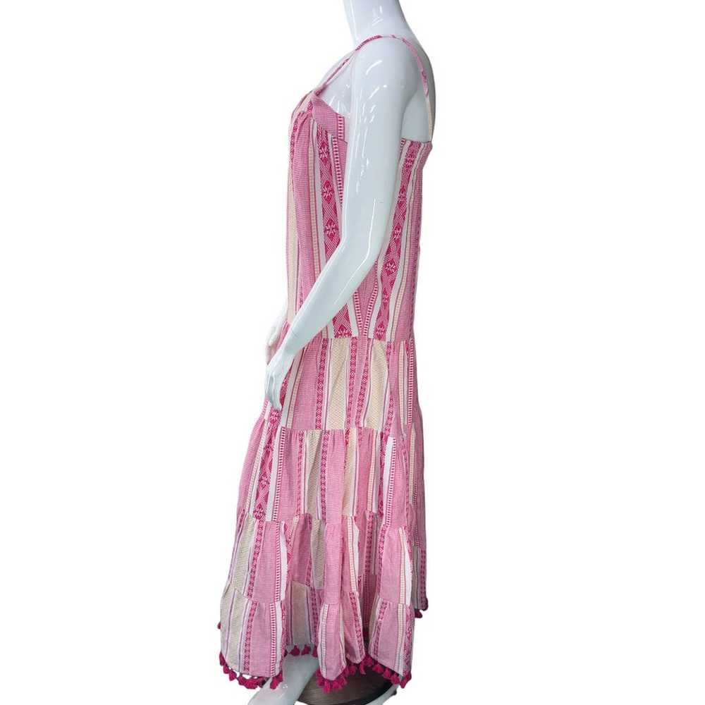 Sur La Vague Womens Size L Dress Pink Tiered Patt… - image 5