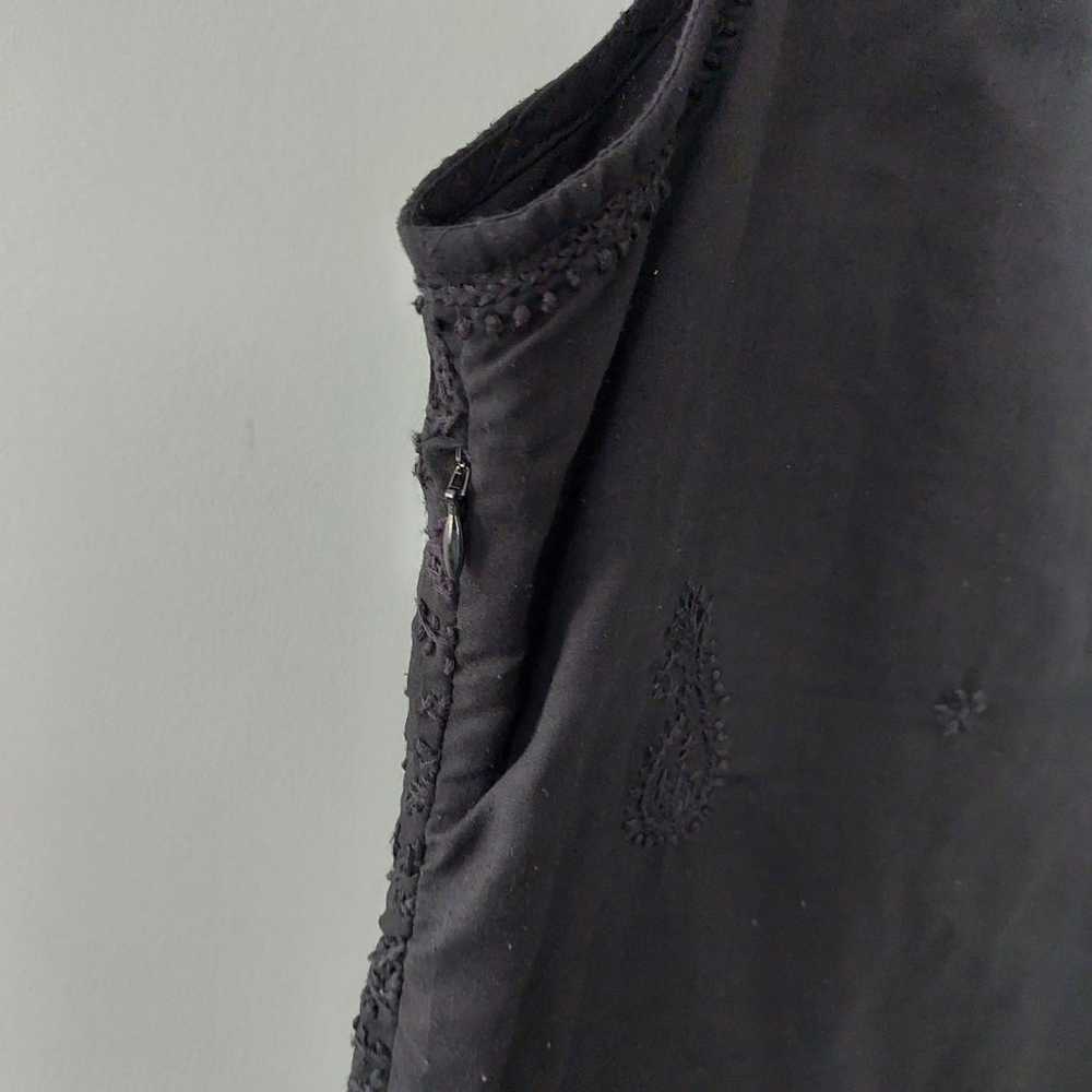 Gretchen Scott dress Large black knee length embr… - image 10