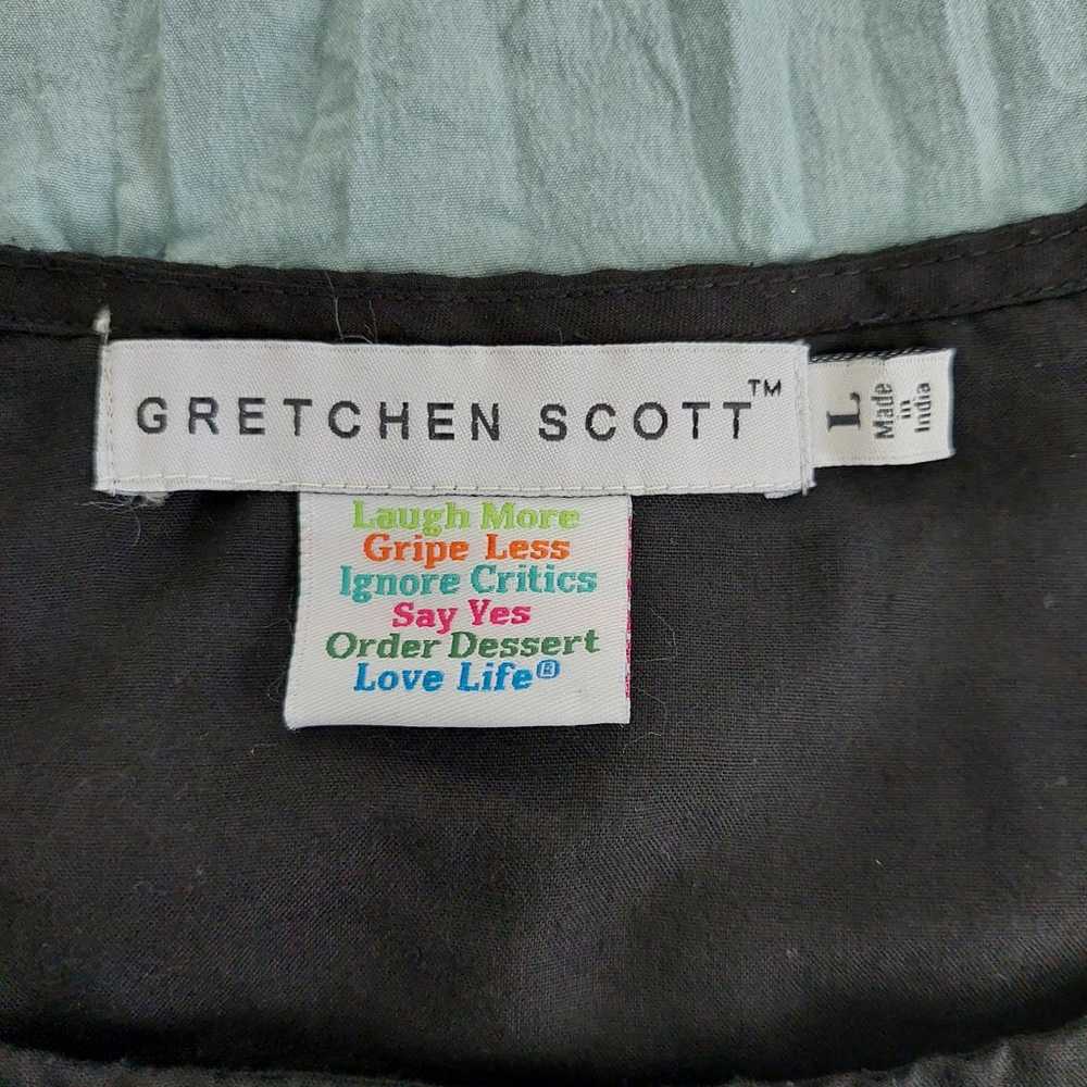 Gretchen Scott dress Large black knee length embr… - image 2