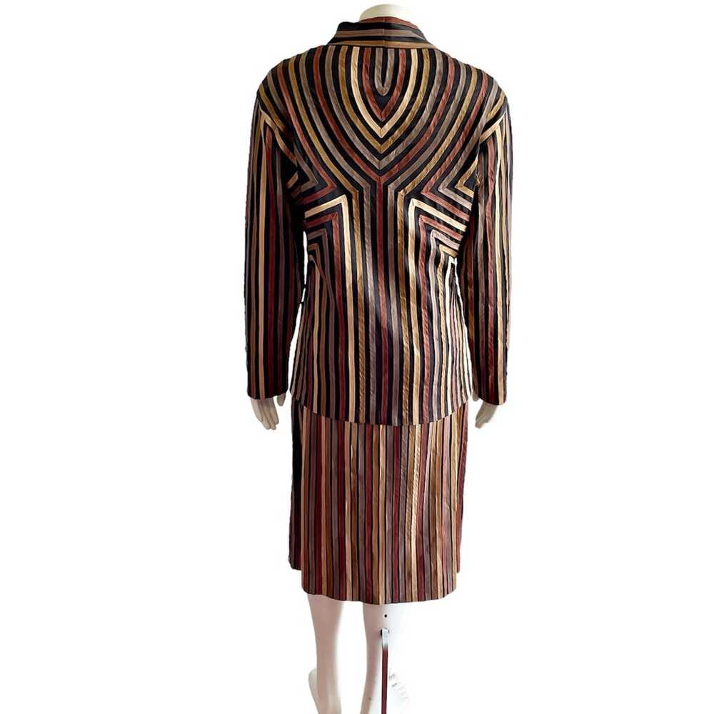 Hong Ni Collection Brown Slip Dress and Jacket Se… - image 4
