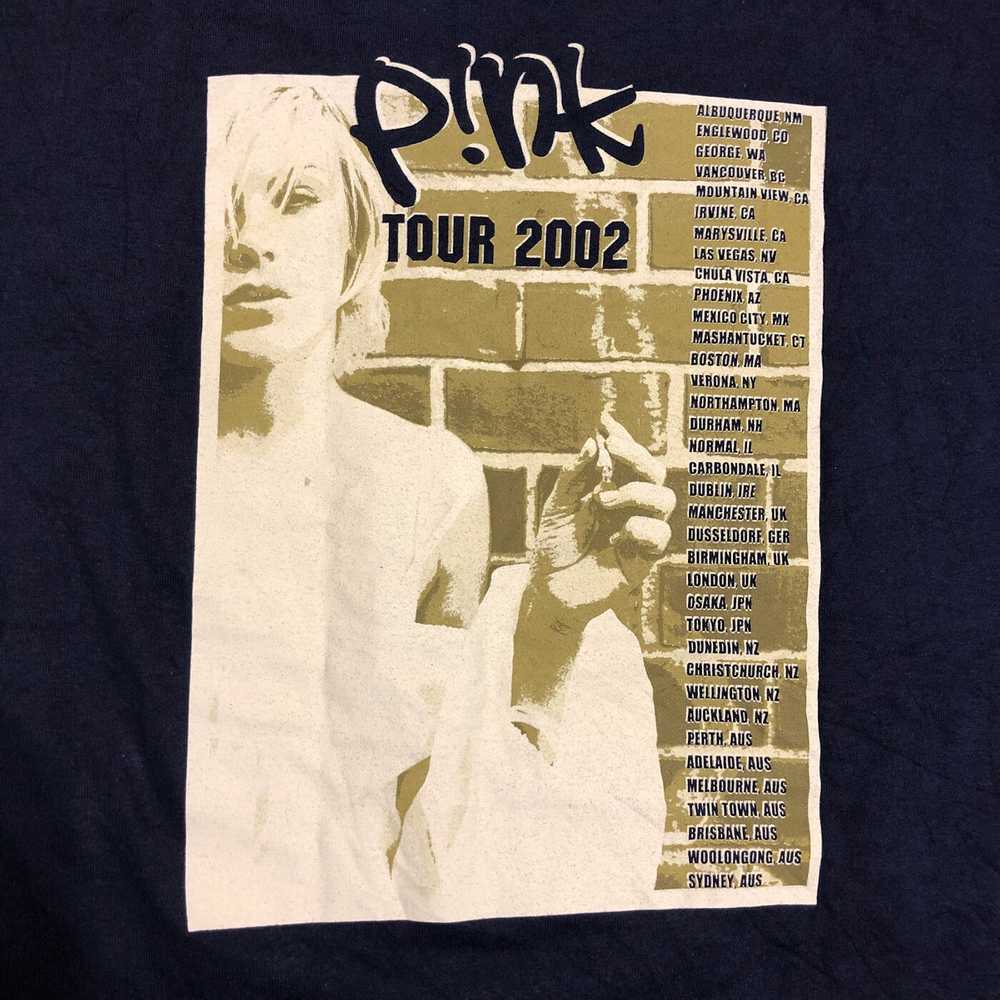 Band Tees × Mtv × Vintage 2002 Pink Tour Vintage … - image 6