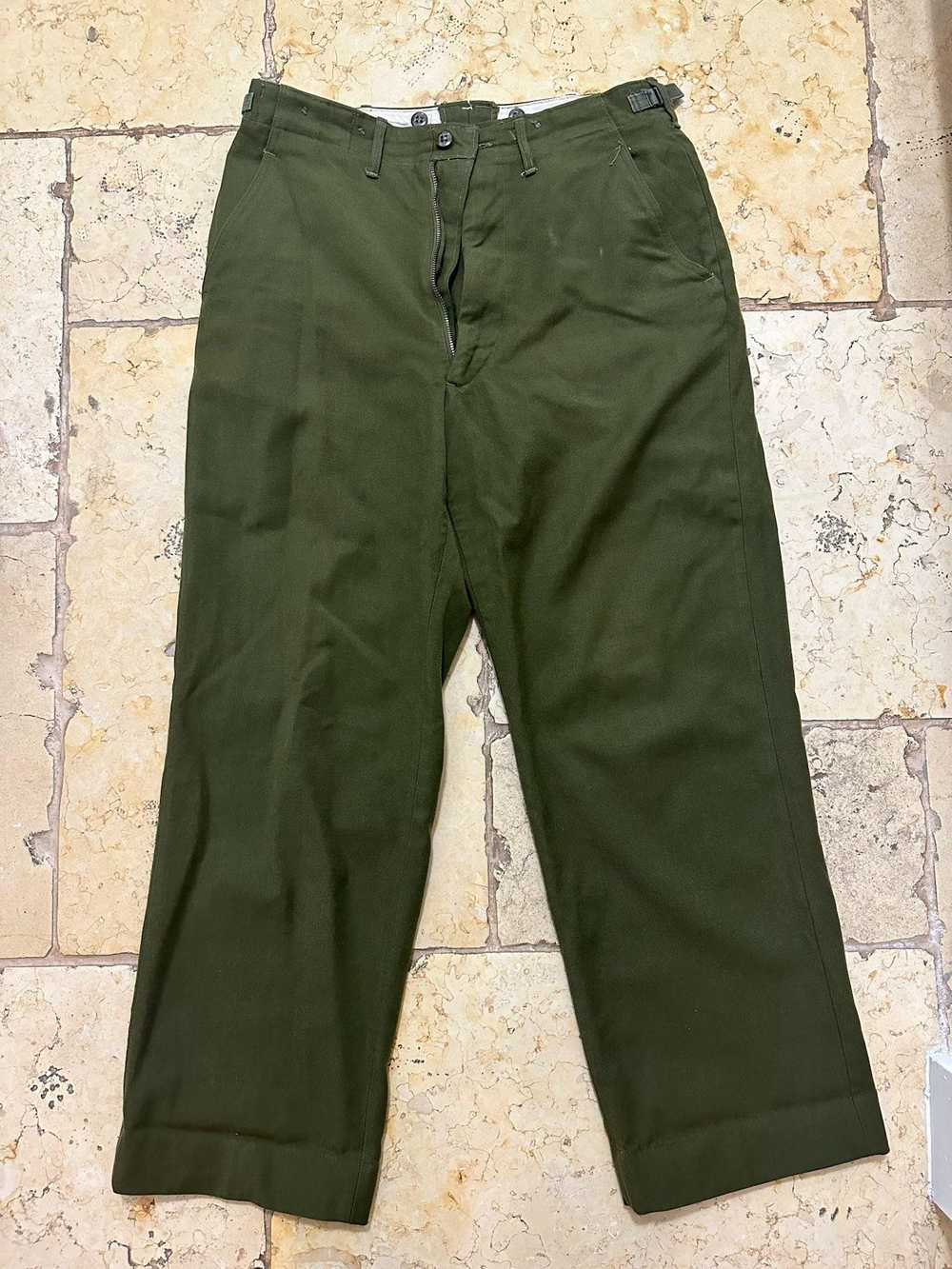 Vintage Authentic Wool 1950s US Army M-51 Pants - image 1