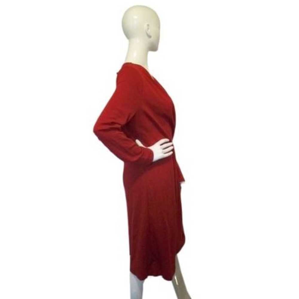 Ann Taylor Deep Red Dress Size 14 - image 2