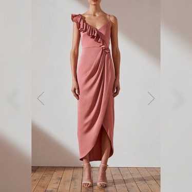Shona Joy Asymmetrical Frill Dress - image 1