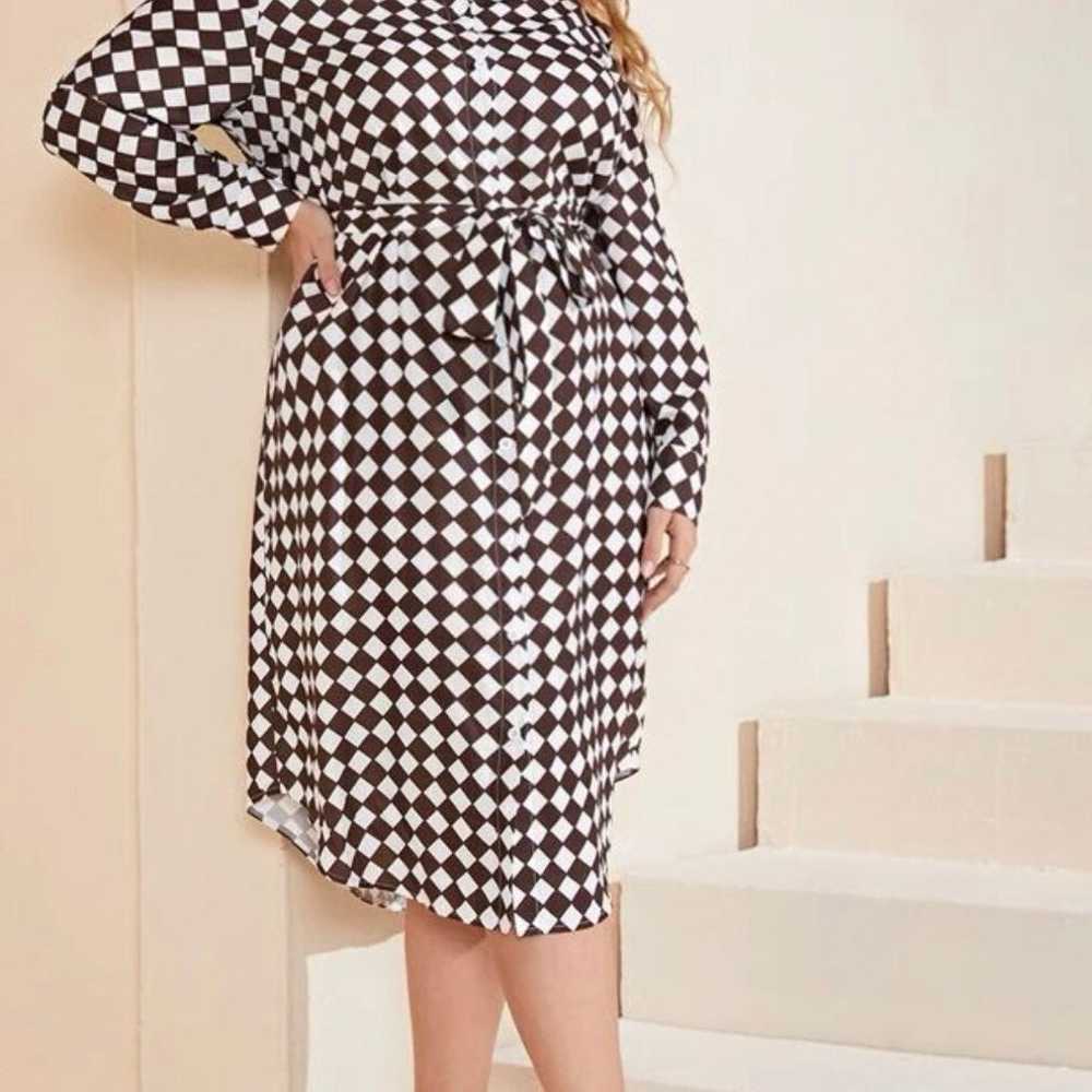 Plus Size XL Elegant Belted shirt dresses size XL - image 1