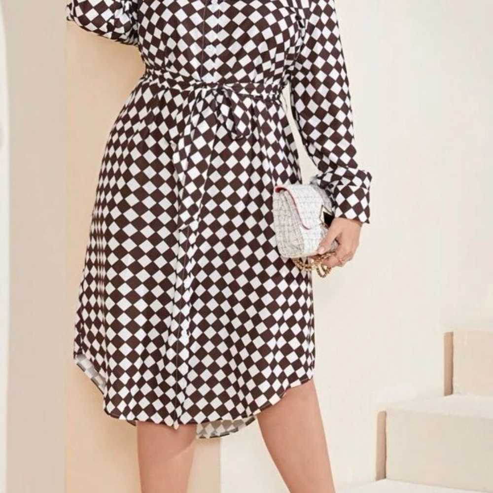 Plus Size XL Elegant Belted shirt dresses size XL - image 2