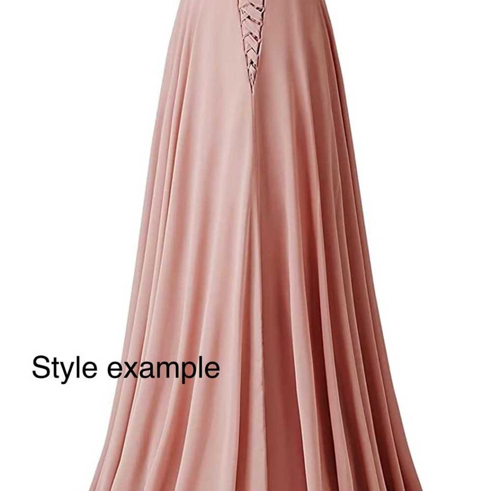 Bridesmaid Dresses Long A Line Off Shoulder Chiff… - image 2