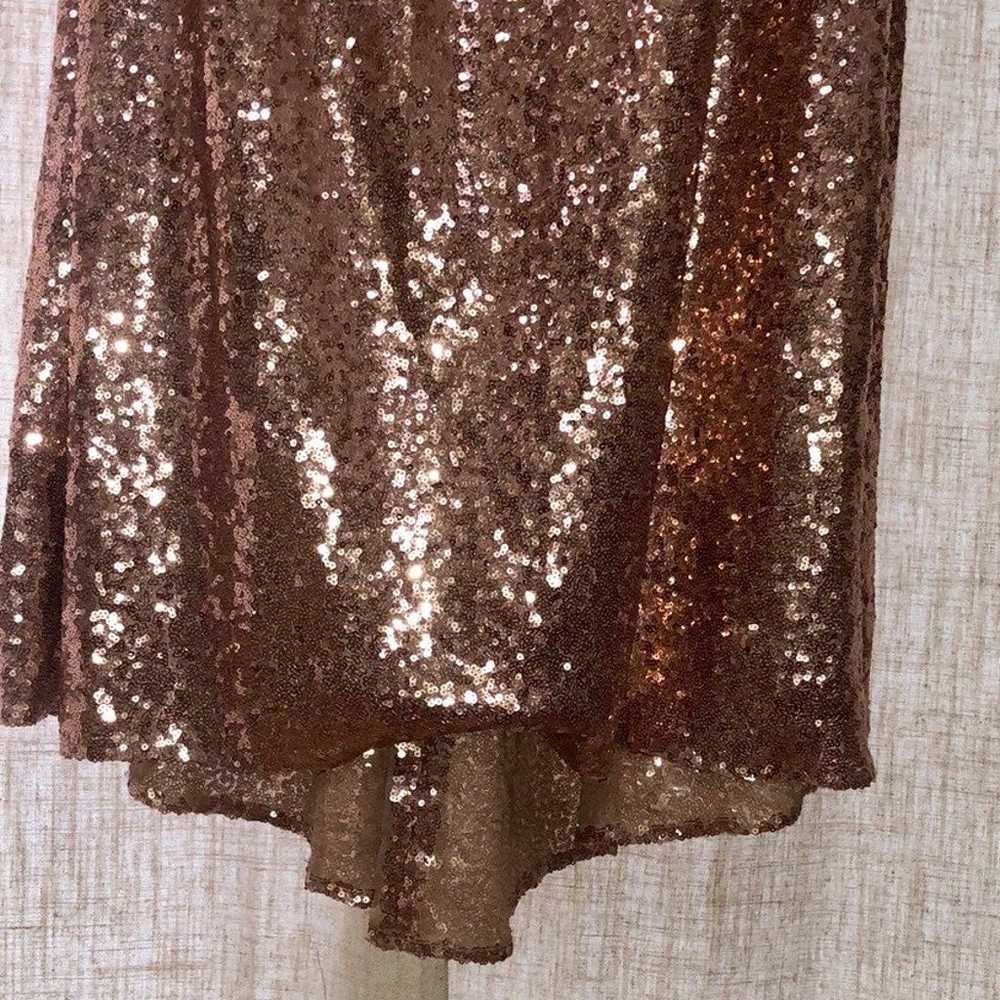 Long Sweetheart Neckline Sequins Dress - image 5