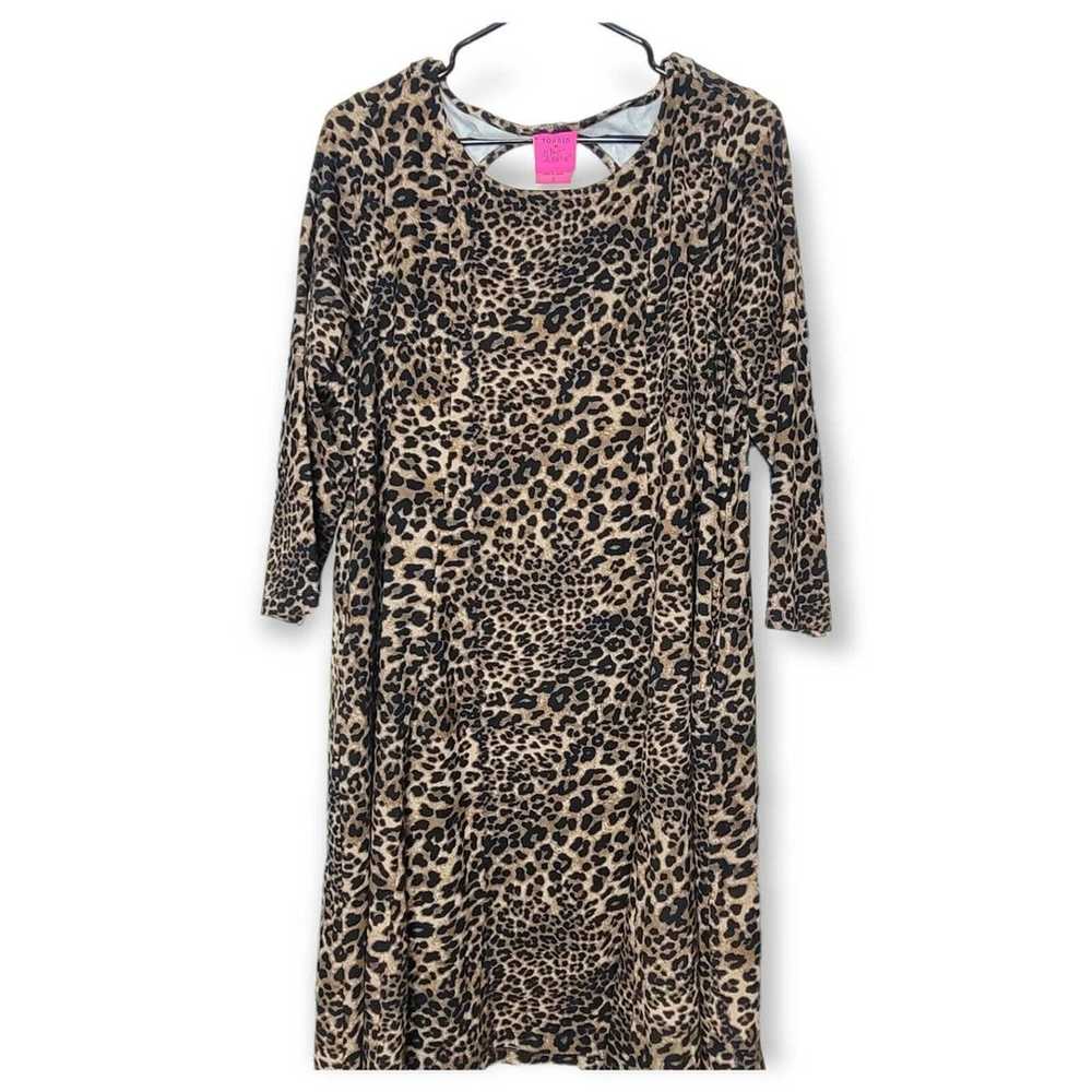 Torrid Betsey Johnson Leopard Ponte Skater Dress … - image 3