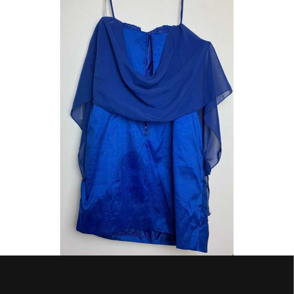 Blue Short Prom Dress - image 3