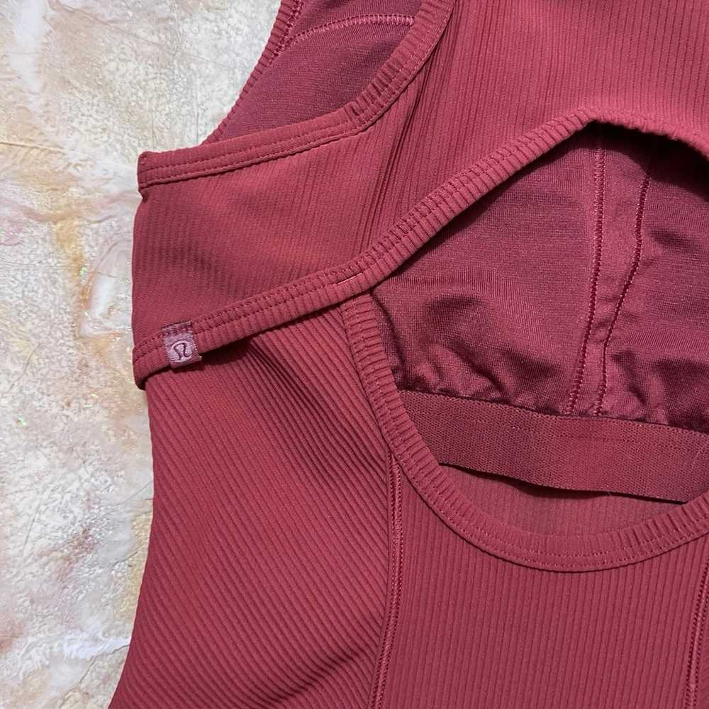 Lululemon Brunch and Back Dress Chianti size 2 - image 3