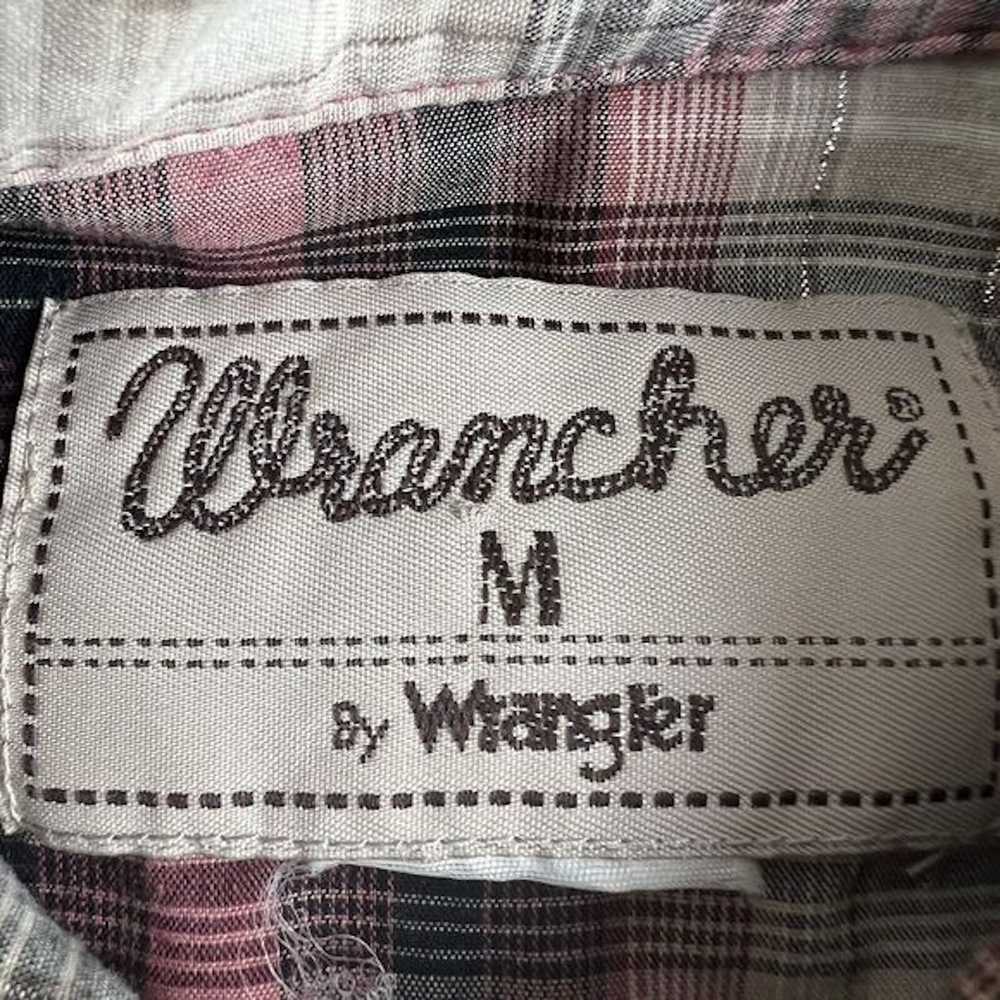 Wrangler Wrancher By Wrangler Red Black Plaid Pea… - image 5