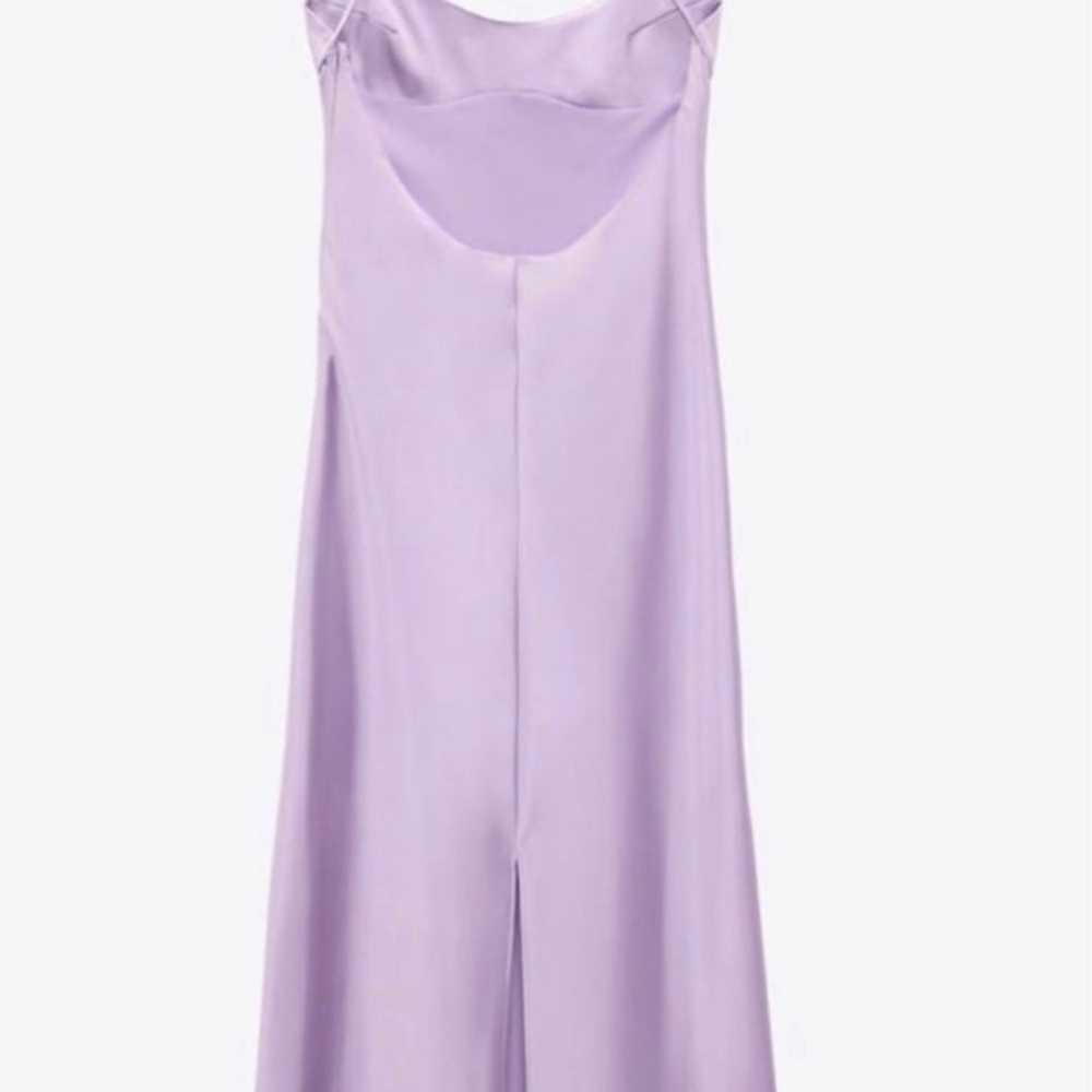 ZARA lilac viral dress - image 2
