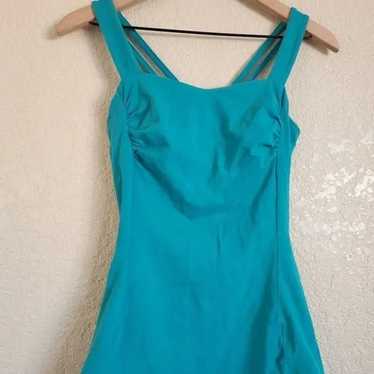 sexy stretch tank top turquoise