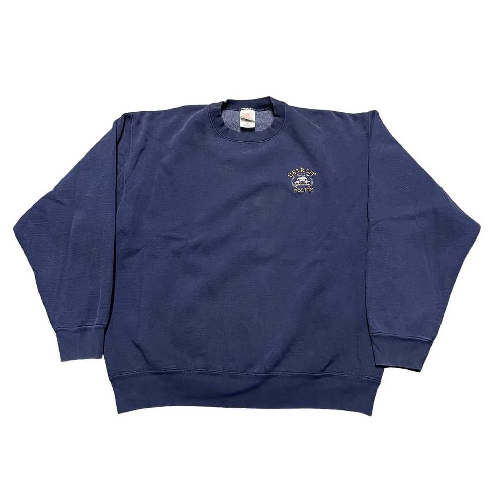 Designer Vintage 90s Sweatshirt Mens XL Detroit P… - image 1