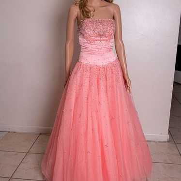 Prom pink peach Dress