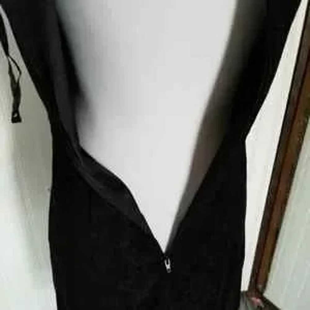 Vintage Little Black Sexy Sheath Dress Small 8 - image 3
