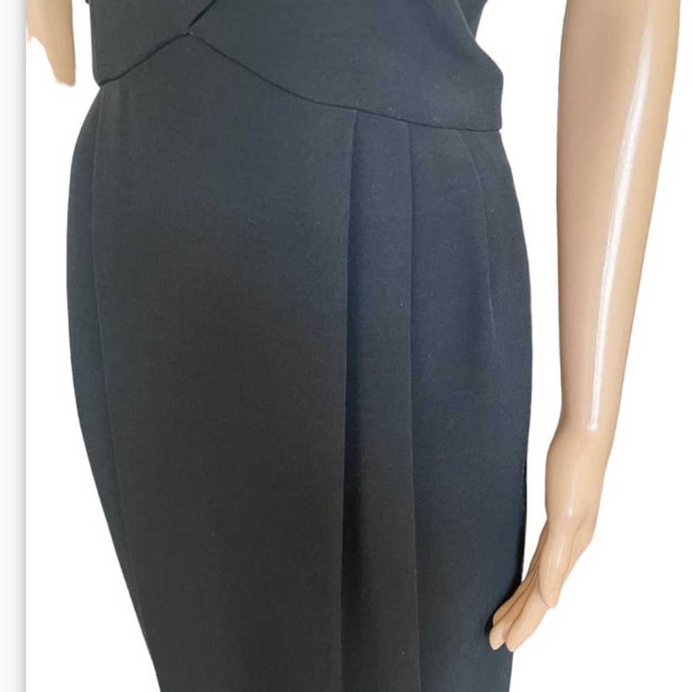 Nipon Boutique Black Cocktail Dress Pearl Buttons… - image 3