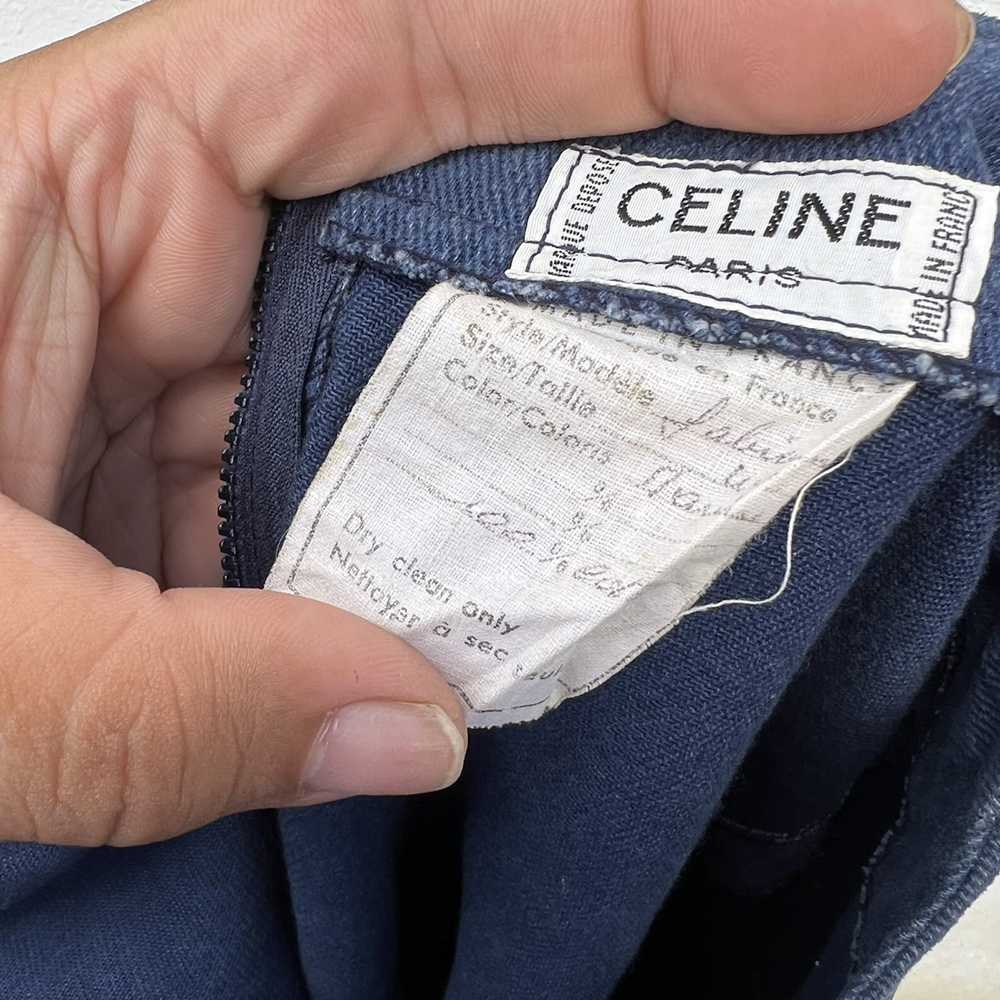 Celine × Designer VINTAGE CELINE PARIS SKIRT DENIM - image 8