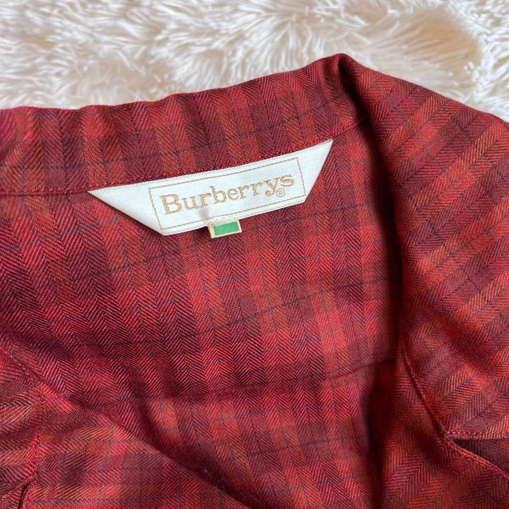 Vintage Burberrys 60s 70s Style Dress Small Check… - image 3