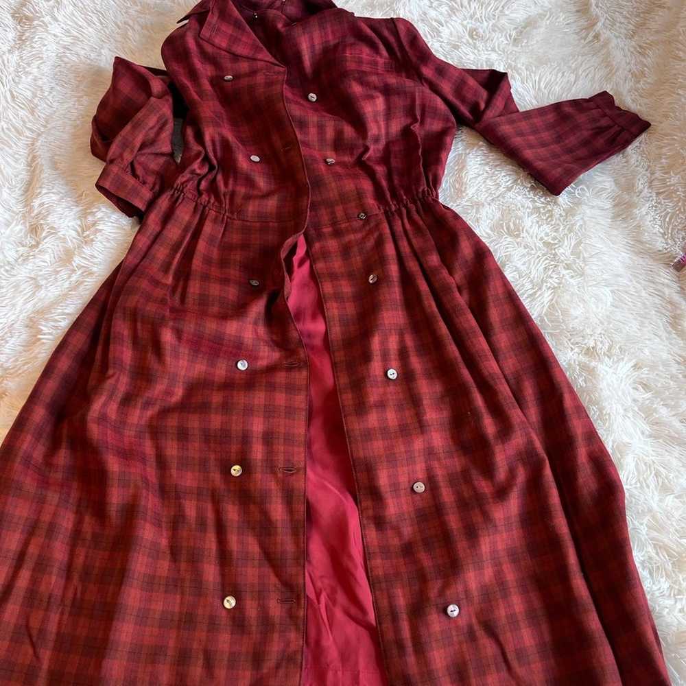 Vintage Burberrys 60s 70s Style Dress Small Check… - image 5